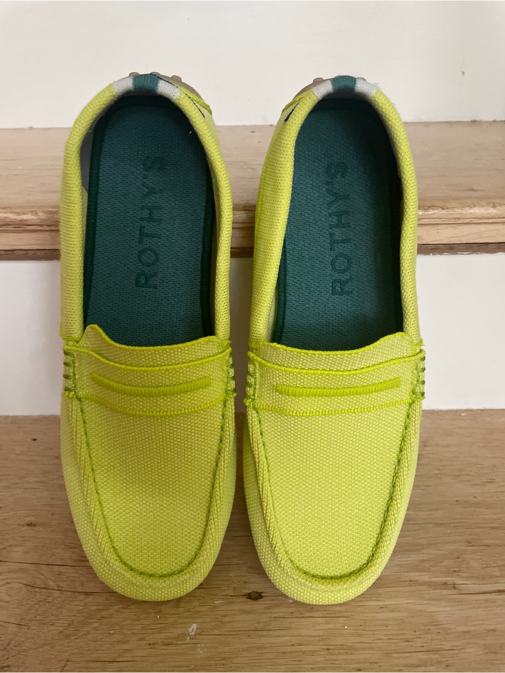 Rothy's OG Driving Loafers in Limon Citron Lemon Lime Size 8.5